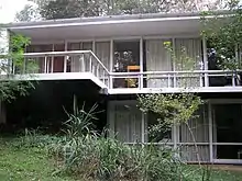 Simpson-Lee House I, Wahroonga; constructed from 1958 to 1962; architect, Arthur Baldwinson; builder, George M. Koch.[91]