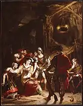 Donna Mencia in the Robber's Cavern, by Allston, 1815