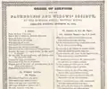 Order of services for the Fatherless and Widows' Society, Bowdoin Street Meeting House, 1834