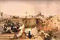 Muslims pray in Jerusalem, 1840. By David Roberts, in The Holy Land, Syria, Idumea, Arabia, Egypt, and Nubia