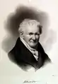 Portrait of Alexander von Humboldt, by Moses Wight; engraving by Schoff, 1856