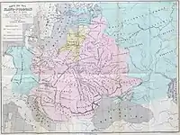 Grande-Khrobatie-Blanche and Khrobatie-Rouge in Lesser Poland, Slovakia and Western Ukraine, by Leonard Chodźko (1861)