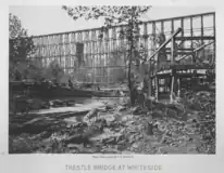 2 USMRR Whiteside trestle bridge picture by Barnard