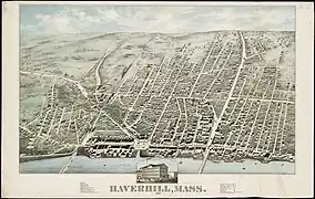 Map of Haverhill, 1876