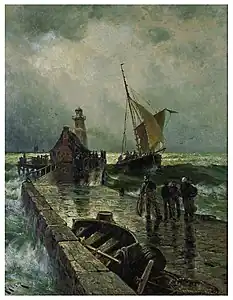 The Return to Port, Oil on Canvas, 1882, from the collection of Laurence Rockefeller