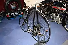 1884 Kangaroo dwarf safety bicycle (Coventry Museum)