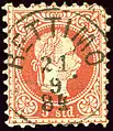 5 soldi (Austrian Levant) cancelled at RETTIMO Rethymno in 1884