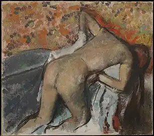Edgar Degas, After the Bath, Woman Drying Herself, 1890s