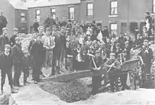 Striking coal miners in 1893 in Darnall