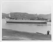 USS LST-662 afloat just after launching