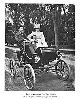 1902 Steamobile - W. S. Rogers driving from Automobile Topics