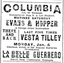 Advertisement for Evans & Hopper, 1903