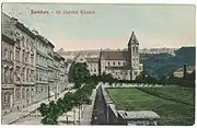 Postcard of the abbey, early 20th century