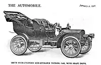 1906 Smith Four-cylinder Touring Car with Shaft-drive from The Automobile