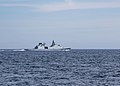 HDMS Peter Willemoes underway in the Atlantic Ocean on 16 September 2019.