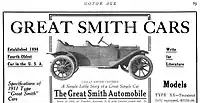 1910 Great Smith advertisement from Motor Age
