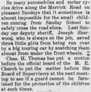 Nassau County Review Newspaper Clipping, Children Saved by Nassau County Deputy Sheriff, Circa 1913.