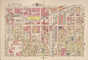 Map of part of Indianapolis, 1916