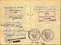 1918 Polish consular validation of a passport