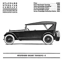 1919 Standard Eight Model I Touring Car