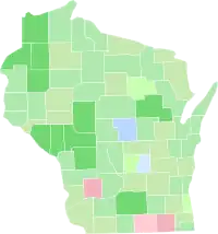 1934 US Senate Election in Wisconsin by County