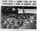Grève des étudiants dans le quartier latin dans L'Ami du Peuple du 3 février 1935.