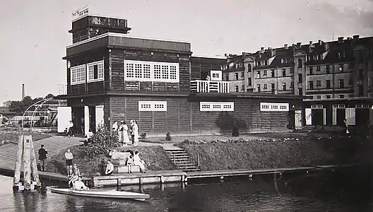 View of one boathouse c. 1936
