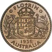 Post-1936 Australian Florin (2s or 2/-)