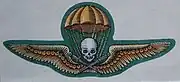 Royal Hungarian Army parachutist badge in gold for officers