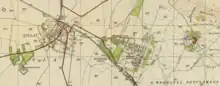 1940s Survey of Palestine map of Afula and Merhavya