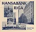 Advert for Hansabank Riga, 1942