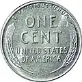 1943 Steel Cent Reverse, 1943