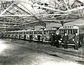 Buses garage in 1950s