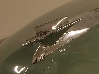 The chrome hood ornament was introduced early in the '48 model year.