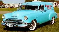 1951 Chevrolet Bel Air 2-door wagon. This is a delivery variant, mostly sold to fleet buyers.