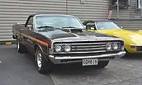 1969 Ford Ranchero GT (with after-market-wheels)
