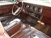 1971 Continental Mark III interior