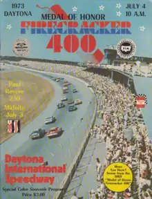 1973 Firecracker 400 program cover