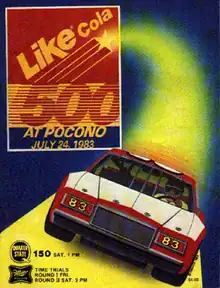 1983 Like Cola 500 program cover