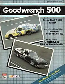 Souvenir magazine of the 1986 Goodwrench 500