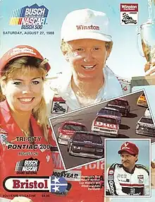 The 1988 Busch 500 program cover, featuring Bill Elliott.