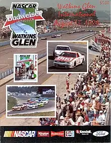 The 1989 Budweiser at The Glen program cover.