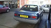 1991 Ford Sierra Sapphire 2.0 Ghia Automatic, showing the smoked rear lights in use from 1990-1993 (United Kingdom)