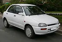 1991 Mazda 121 (DB) 1.3 sedan (Australia)