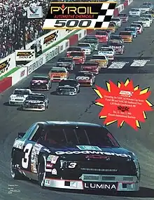 The 1991 Pyroil 500 program cover.