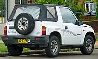 Suzuki Vitara JX 2-door soft top convertible (Australia; pre-facelift)