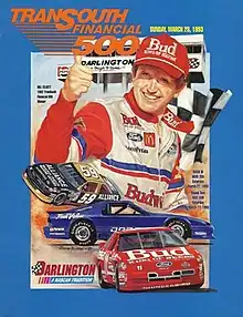 The 1993 TranSouth 500 program cover, featuring Bill Elliott.