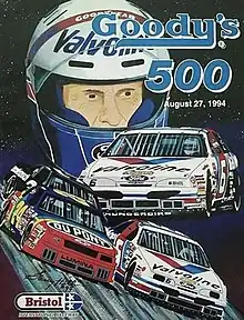 The 1994 Goody's 500 program cover, featuring Mark Martin.