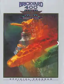 1995 Brickyard 400 program cover