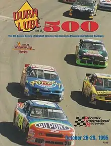 The 1995 Dura Lube 500 program cover.